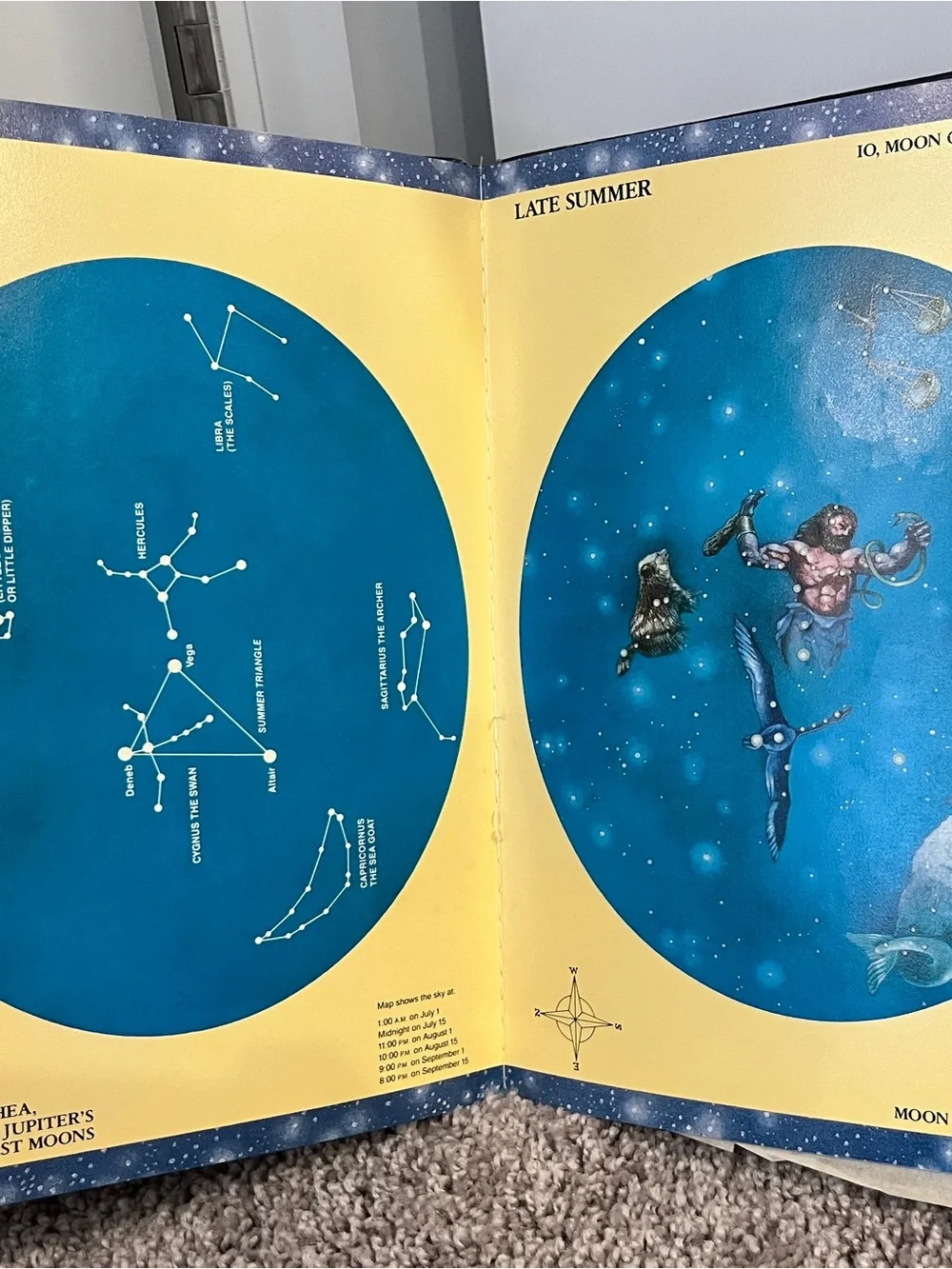 Vintage 1988 The Glow-in-the-Dark Night Sky Book Clint Hatchett Hardcover